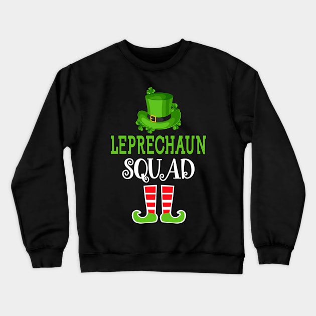 Leprechaun Squad Funny St. Patrick's Day Crewneck Sweatshirt by Otis Patrick